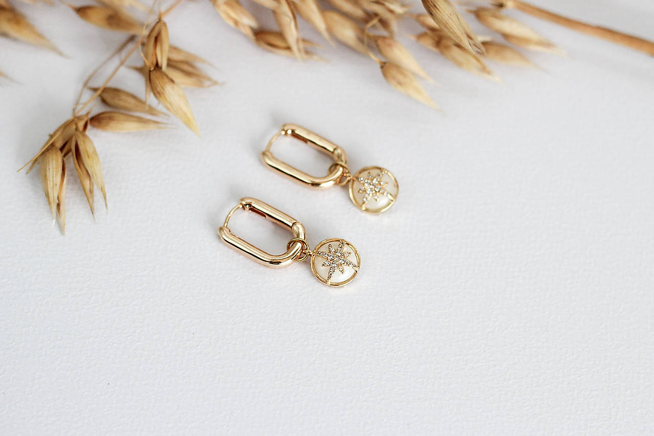 Oválne náušnice Júlia