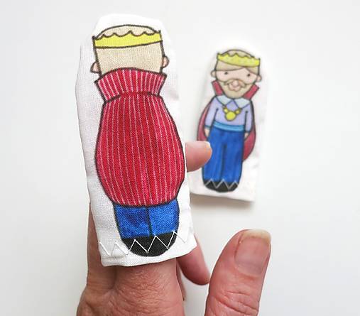 MINI pršteková maňuška - sada Žabí princ