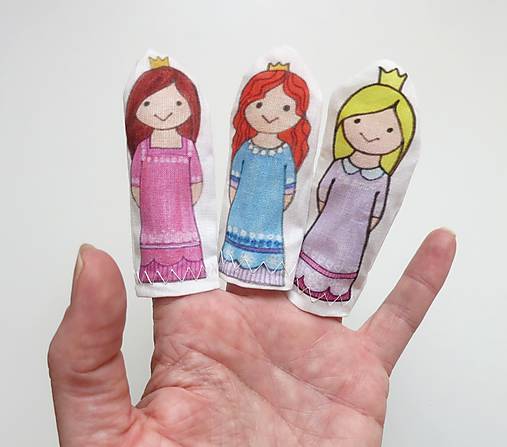 MINI pršteková maňuška - sada Žabí princ