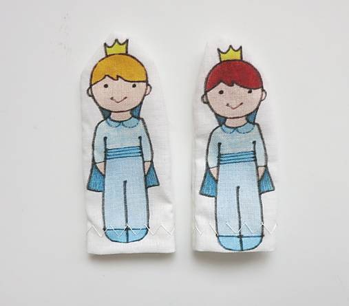 MINI pršteková maňuška - sada Žabí princ (princ)