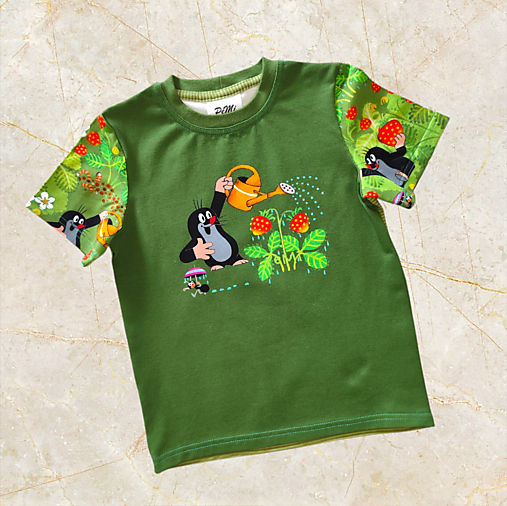 Detské oblečenie - Tričko Krtko a jahody - 17635618_