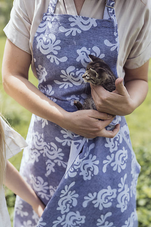 Iné oblečenie - Kuchynská zástera Dotyky tradície - 17636154_