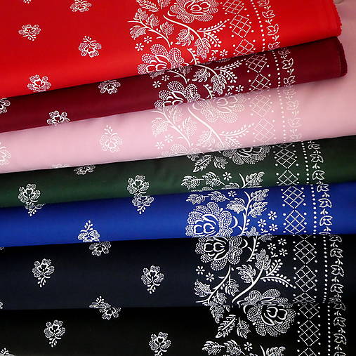 Textil - Látka Bordúra Folk - 17636958_