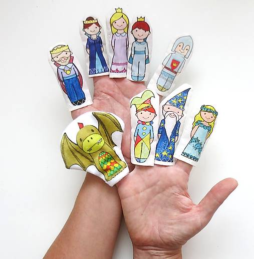 MINI pršteková maňuška - sada Kráľovstvo