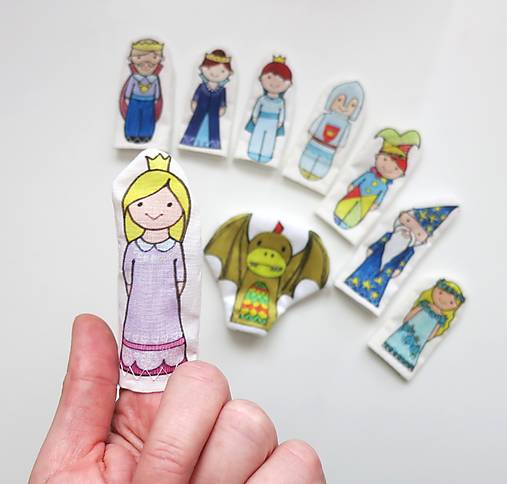 MINI pršteková maňuška - sada Kráľovstvo
