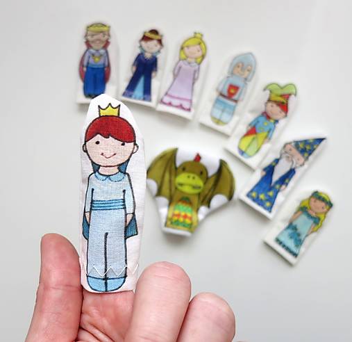 MINI pršteková maňuška - sada Kráľovstvo