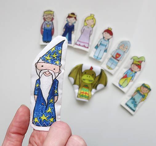 MINI pršteková maňuška - sada Kráľovstvo