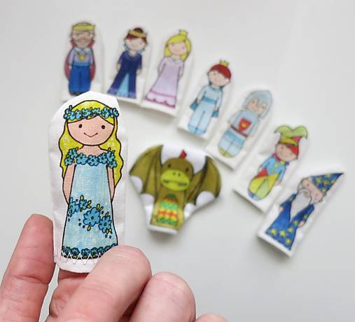 MINI pršteková maňuška - sada Kráľovstvo