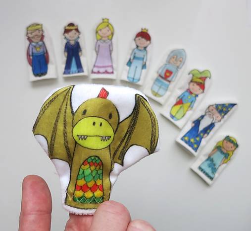 MINI pršteková maňuška - sada Kráľovstvo