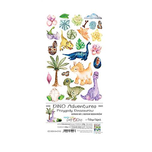 Papier - Scrapbook papier Extra set Dino Adventures - 17639383_