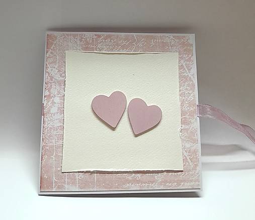 Papiernictvo - Blahoželanie so srdiečkami (aj ako obálka na dar) - 17638727_