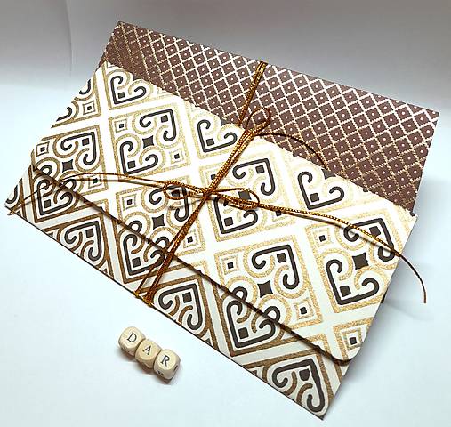 Papiernictvo - Darčeková obálka "India" - 17638816_