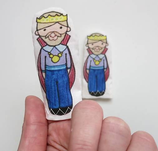 MINI pršteková maňuška - kráľ