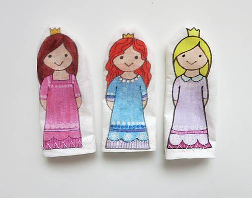 MINI pršteková maňuška - princezná