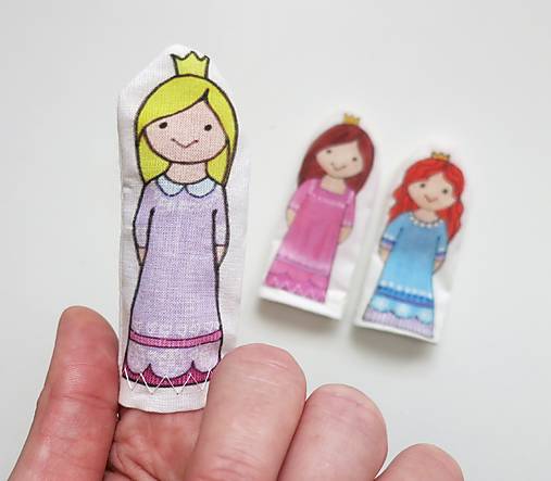 MINI pršteková maňuška - princezná
