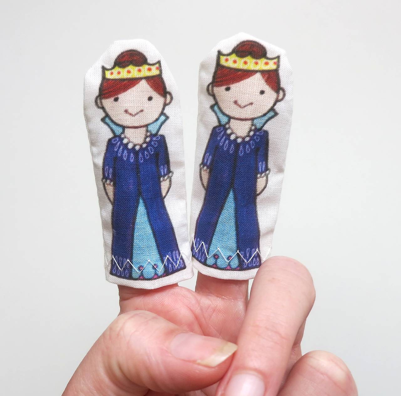 MINI pršteková maňuška - sada Kráľovstvo (kráľovná)