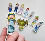 Hračky - MINI pršteková maňuška - sada Kráľovstvo - 17640921_