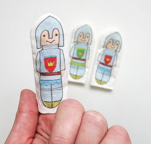 MINI pršteková maňuška - sada Kráľovstvo (rytier)