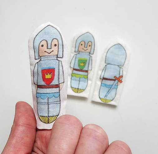 MINI pršteková maňuška - sada Kráľovstvo (rytier)