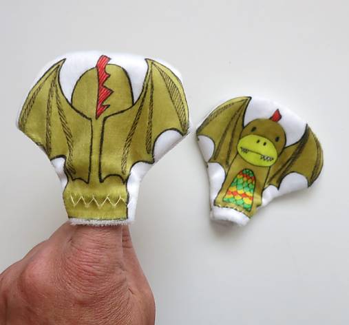 MINI pršteková maňuška - sada Kráľovstvo (drak)