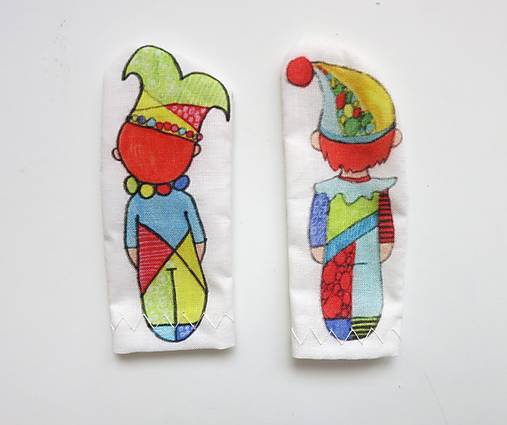 MINI pršteková maňuška - sada Kráľovstvo (pajác)