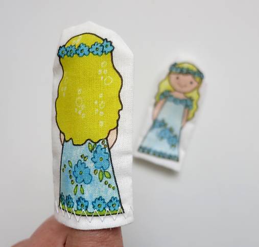 MINI pršteková maňuška - sada Kráľovstvo (víla)