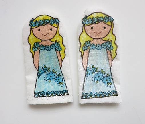 MINI pršteková maňuška - sada Kráľovstvo (víla)