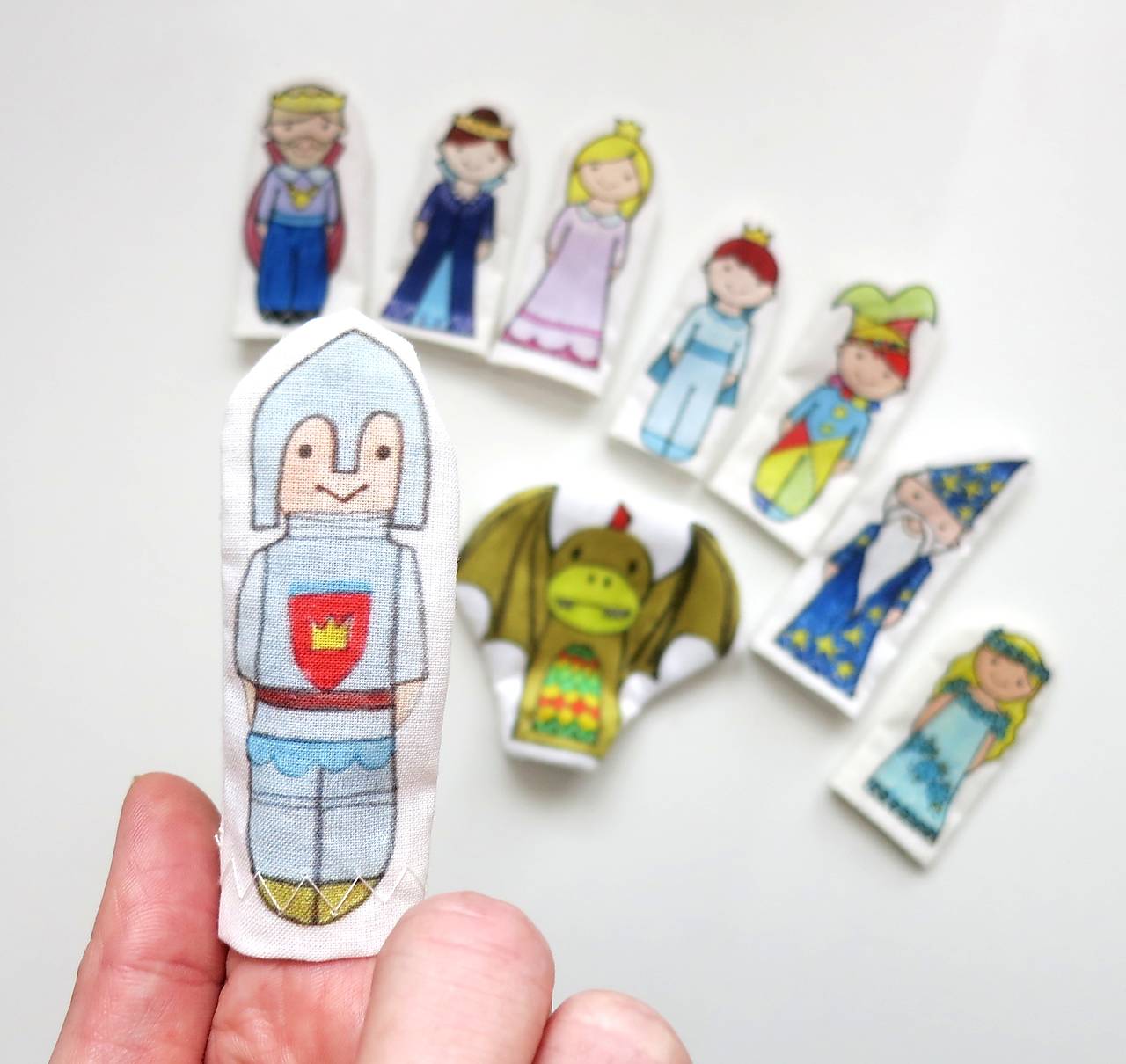 MINI pršteková maňuška - sada Kráľovstvo (rytier)