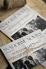 Papiernictvo - Svadobné noviny  - klasik (matný papier) (GRAFICKÉ SPRACOVANIE (cenu sa určuje po dohode v správach)) - 17641707_