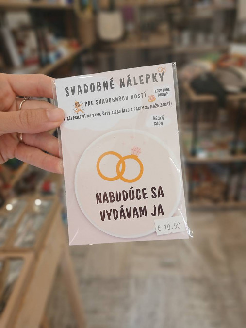 Sada svadobných nálepiek