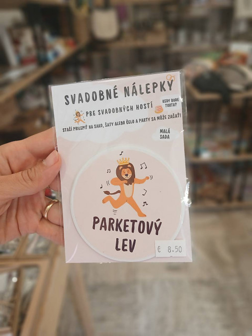 Sada svadobných nálepiek