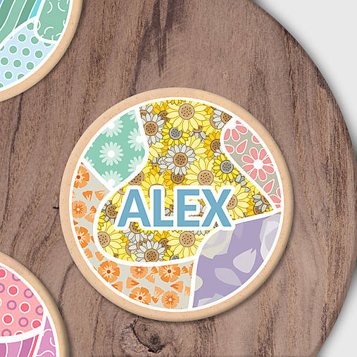 Dekorácie - Fľaky chaosu (floral with petals) - potlač na cookies  - 17641944_