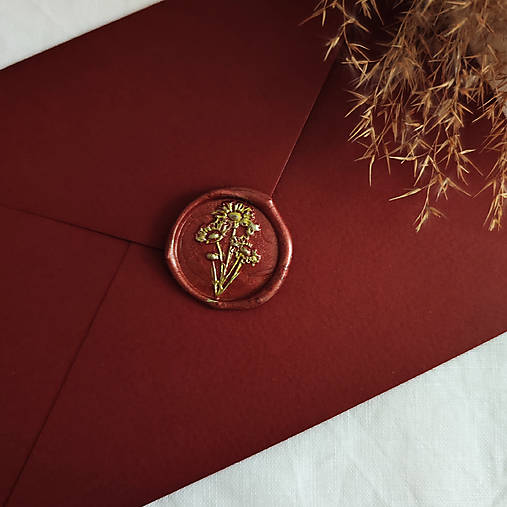 Papiernictvo - Hotové samolepiace pečate - Harmanček - 17642857_