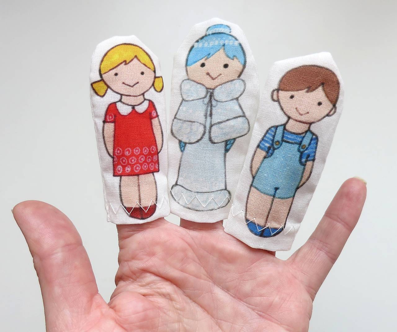 MINI pršteková maňuška - sada Ľadová kráľovná