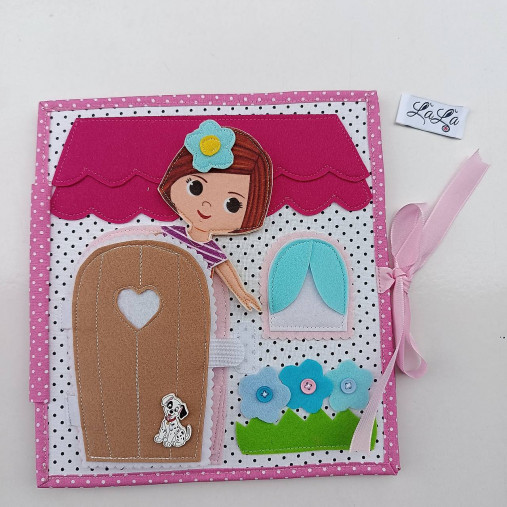 Hračky - Quiet book domček - 17644430_