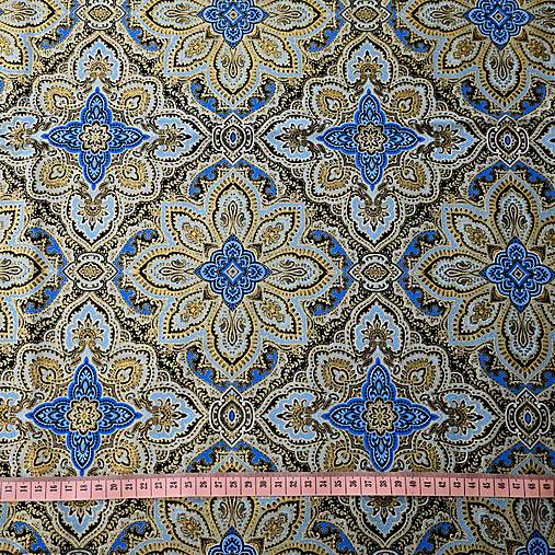 Textil - Zlatý orient (metalická) - 160x110 cm - 17644075_
