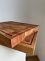 Príbory, varešky, pomôcky - Masívna dubová doska na krájanie - 17642782_