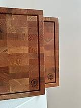 Príbory, varešky, pomôcky - Masívna dubová doska na krájanie - 17642783_