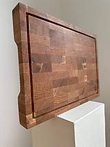 Príbory, varešky, pomôcky - Masívna dubová doska na krájanie - 17642784_