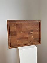 Príbory, varešky, pomôcky - Masívna dubová doska na krájanie - 17642785_