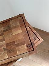 Príbory, varešky, pomôcky - Masívna dubová doska na krájanie - 17642786_
