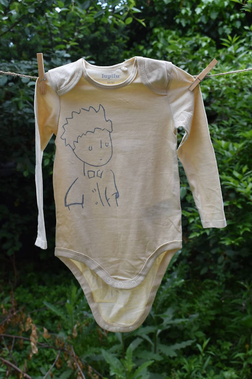 Topy, tričká, tielka - Ručne maľované detské body - Malý princ (veľkosť 86/92) - 17643214_