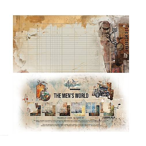Papier - Scrapbook papier 12x12 The Men's World - 17645226_