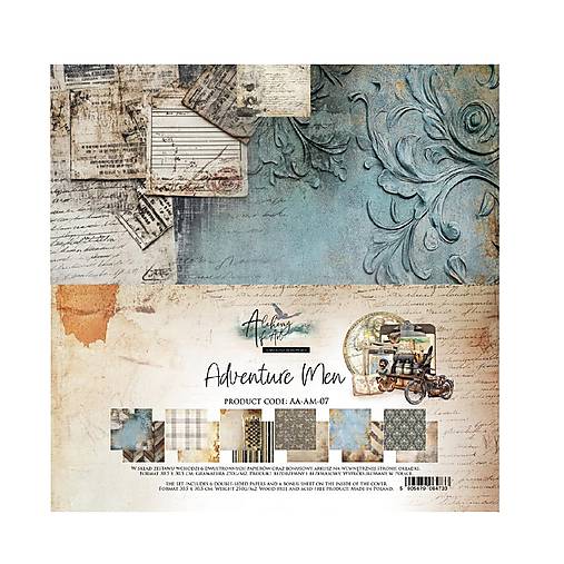 Papier - Scrapbook papier 12x12 Adventure Men - 17645408_