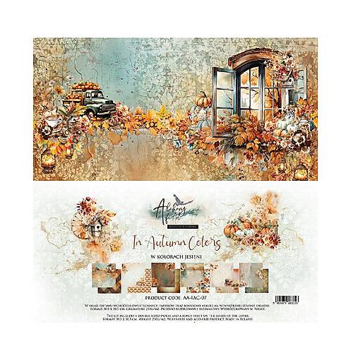 Papier - Scrapbook papier 12x12 In Autumn Colors - 17645647_