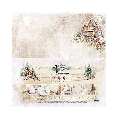 Papier - Scrapbook papier 12x12 Ho ho ho - 17645939_