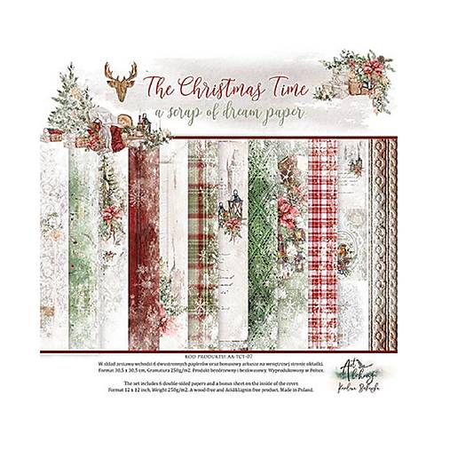Papier - Scrapbook papier 12x12 The Christmas Time - 17646325_