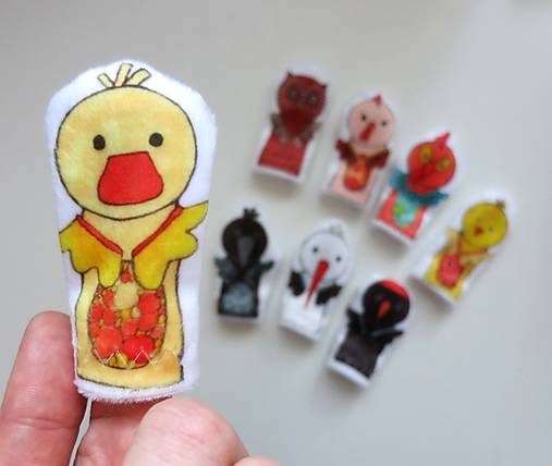 MINI pršteková maňuška - sada ornitologická