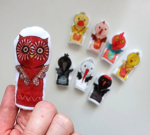 MINI pršteková maňuška - sada ornitologická