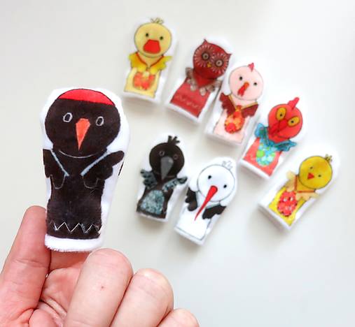 MINI pršteková maňuška - sada ornitologická